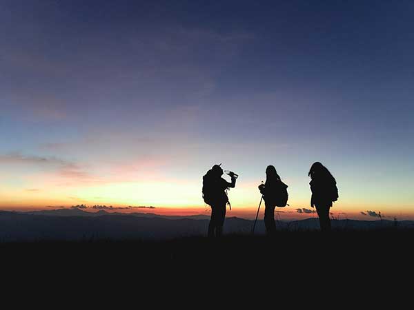 hiking friends