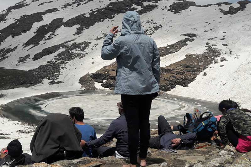 A view of the Bhrigu lake