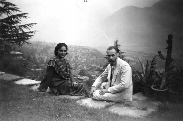 Devika Rani and Svetoslav Roerich in Naggar
