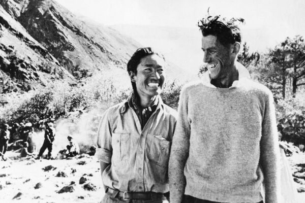 Tenzing Norgay (left) and Edmund Hillary (right)