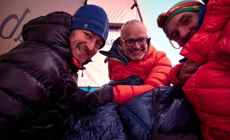 The British trio who made the first ascent