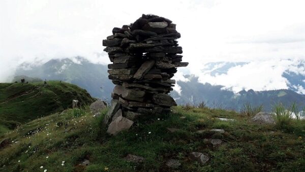 A cairn on the Chanderkhani Top