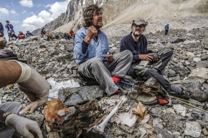 The remains of Günther Messner