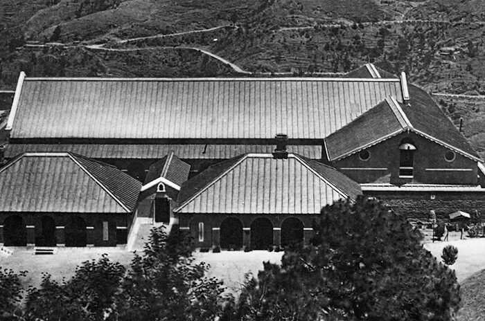 An old photograph of the Dagshai prison.