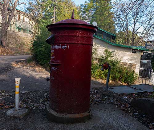 a letter box in Kasauli