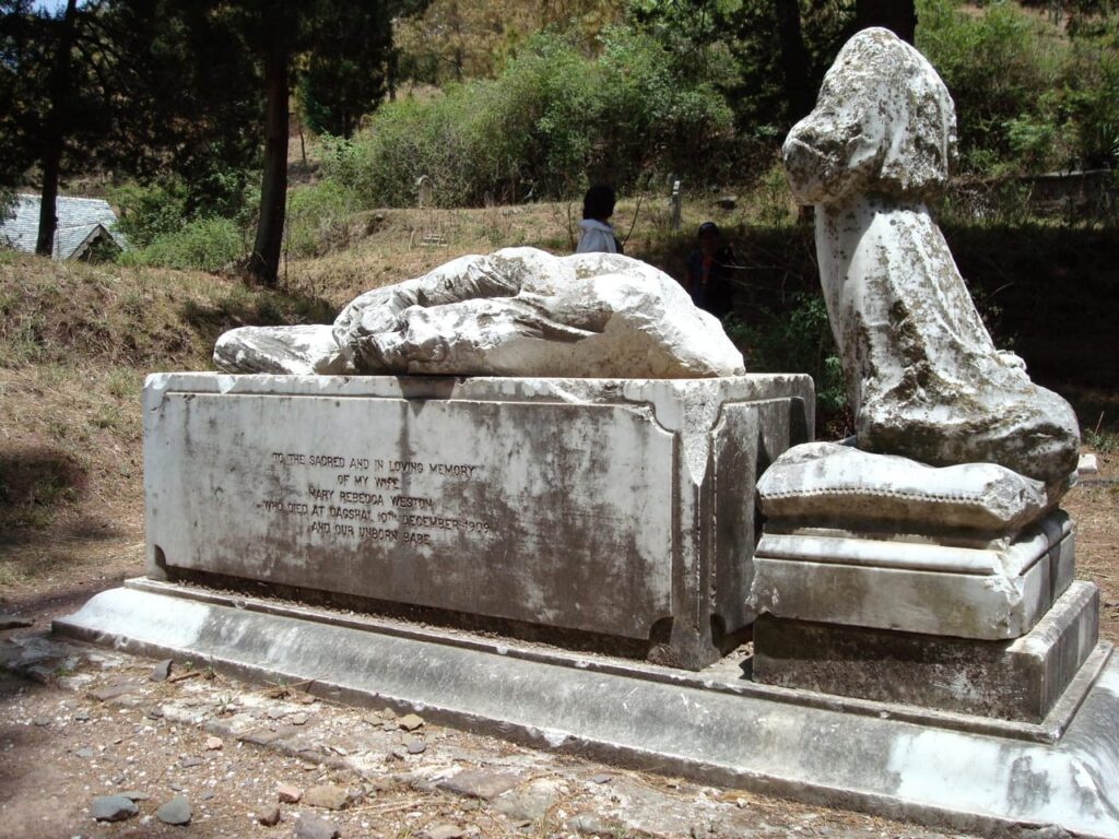 Mary's grave had been completely vandalised by visitors, mostly childless couples.