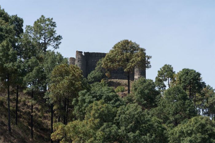 Banasar Fort as seen from the forest