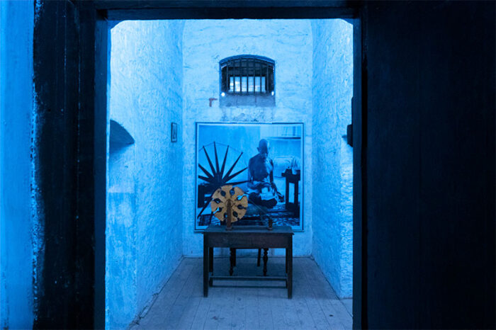 The cell where Mahatma Gandhi spent a night