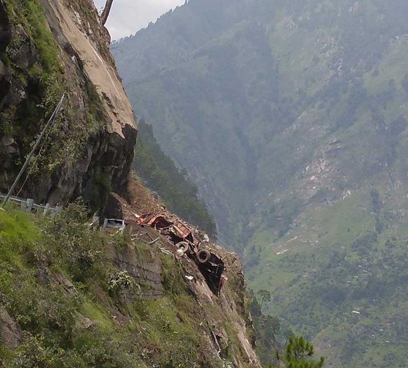 landslide in kinnaur