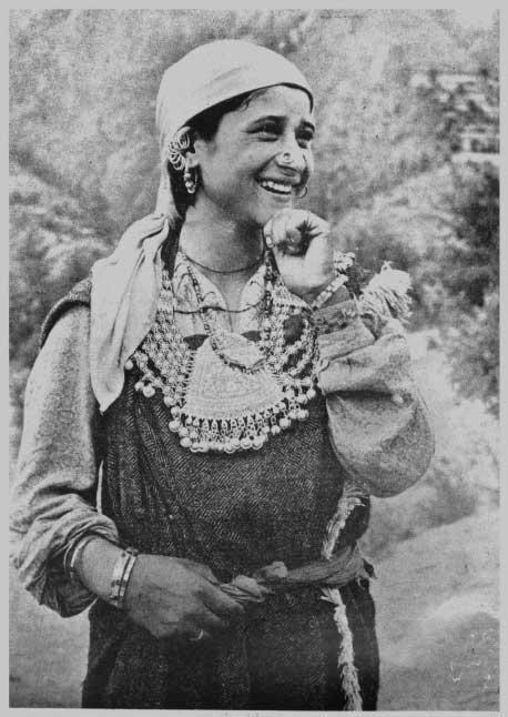 A rare and old photograph of a Kullu woman