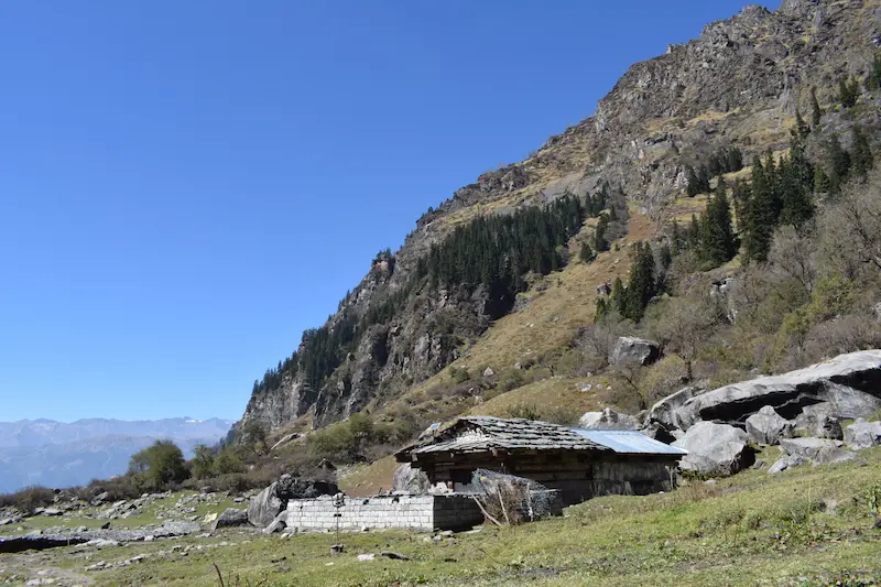 chhika on way to Deo Tibba trek