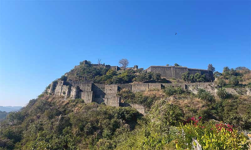 Frontal view of Kangra fort