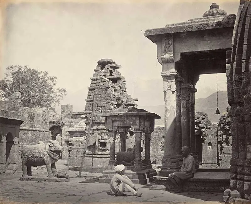 The temple in the 1860s as clicked by British photographer Samuel Bourne 