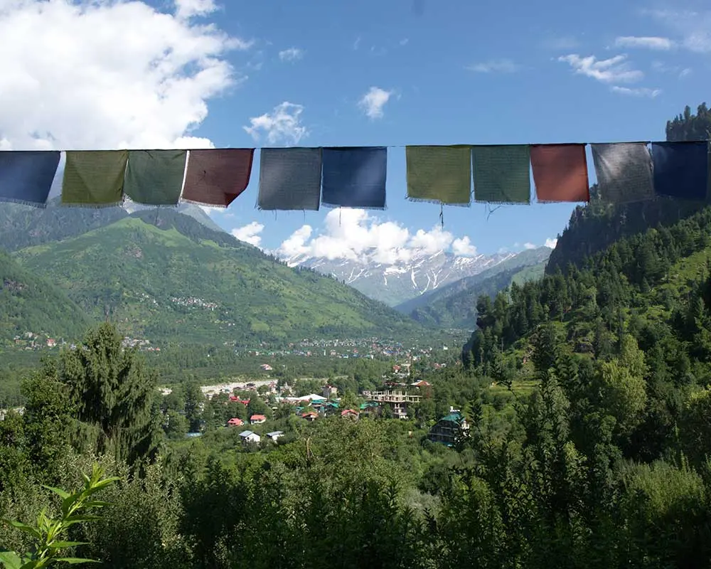 a view of Vashisht village near Manali