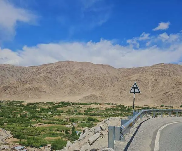 A beautiful village on the Leh highway.