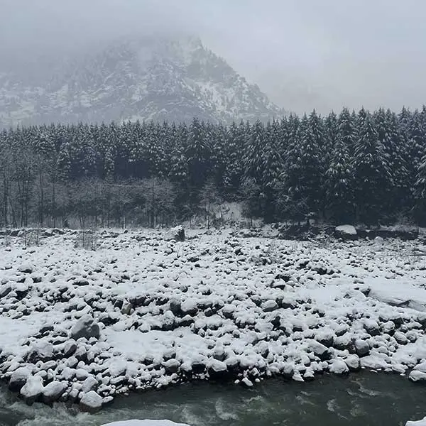 snow cover in himachal river basins