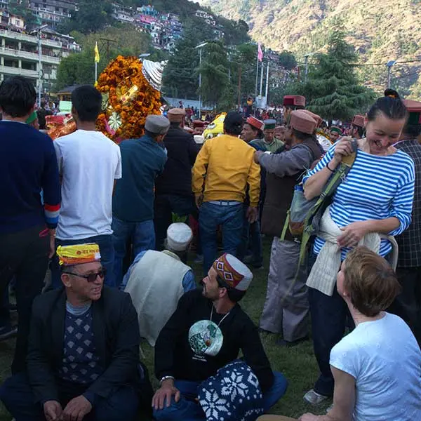 Foreign visitors at the Kullu Dussehra