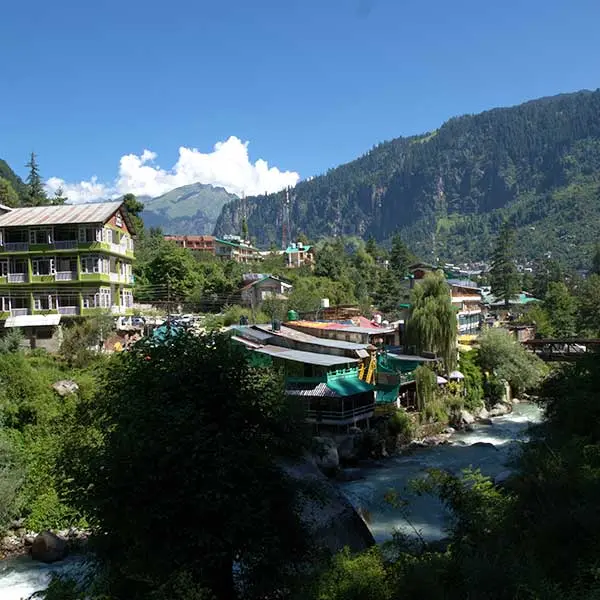 Old Manali village is located by Manalsu rivulet