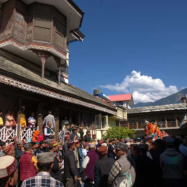 Deities at the Kullu palace.