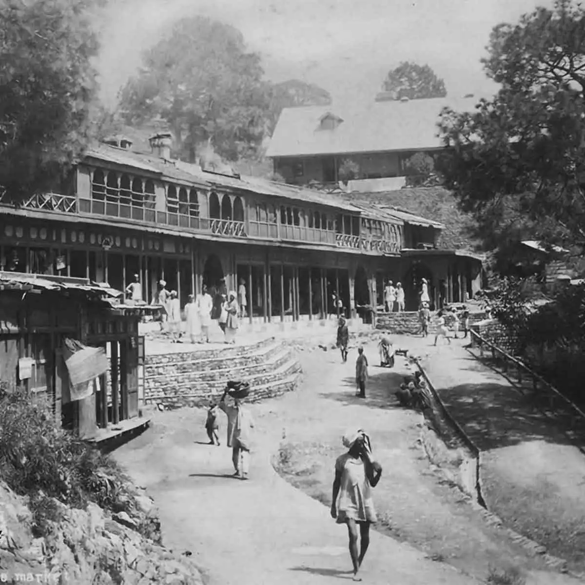 The old Bazaar of Kasauli during the British days